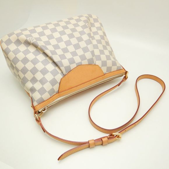 Louis Vuitton Damier Azur Siracusa PM Diagonal Shoulder White - Picture 2 of 8